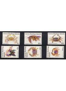 COCOS (KELLING) ISLANDS francobolli  Nuovi Yvert 244-9